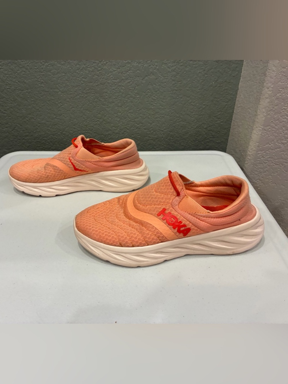 Hoka One One Womens Size 9 Ora Recovery Shoe 2 1119398 Peach Shoes